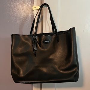 NWOT Black Coach Carryall Tote